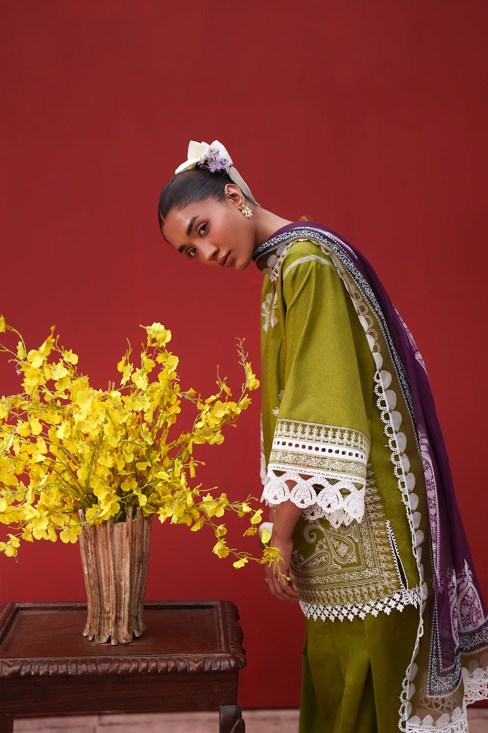 Saira Rizwan | Laanem SS/26 | NERAYA-A-SRL26-07-Brand:Saira Rizwan-Type:Lawn - House of Maryam- Buy in UK, USA