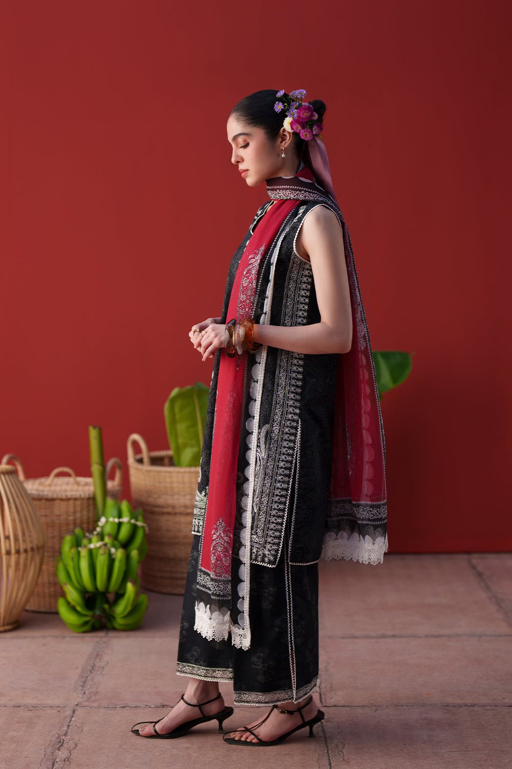 Saira Rizwan | Laanem SS/26 | NERAYA-B-SRL26-07-Brand:Saira Rizwan-Type:Lawn - House of Maryam- Buy in UK, USA