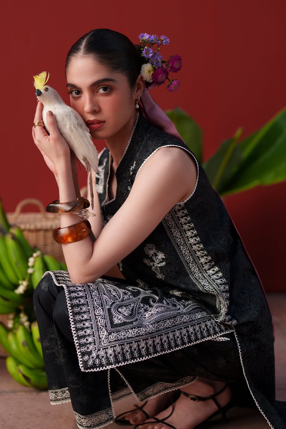 Saira Rizwan | Laanem SS/26 | NERAYA-B-SRL26-07-Brand:Saira Rizwan-Type:Lawn - House of Maryam- Buy in UK, USA