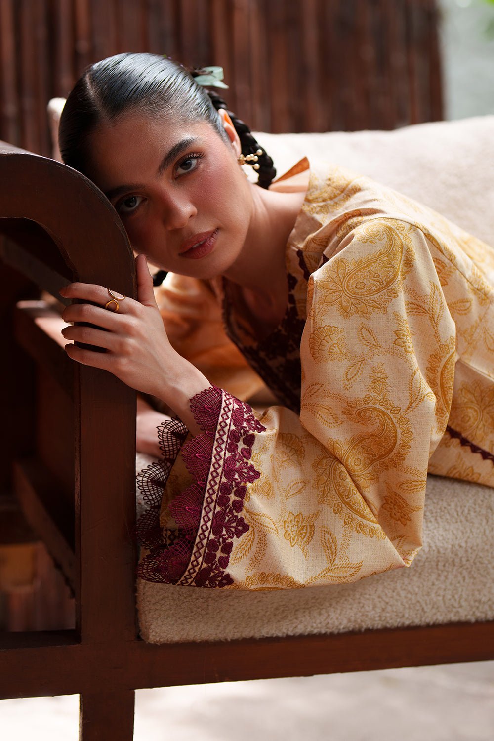 Saira Rizwan | Laanem SS/26 | ZAREEN-A-SRL26-06-Brand:Saira Rizwan-Type:Lawn - House of Maryam- Buy in UK, USA