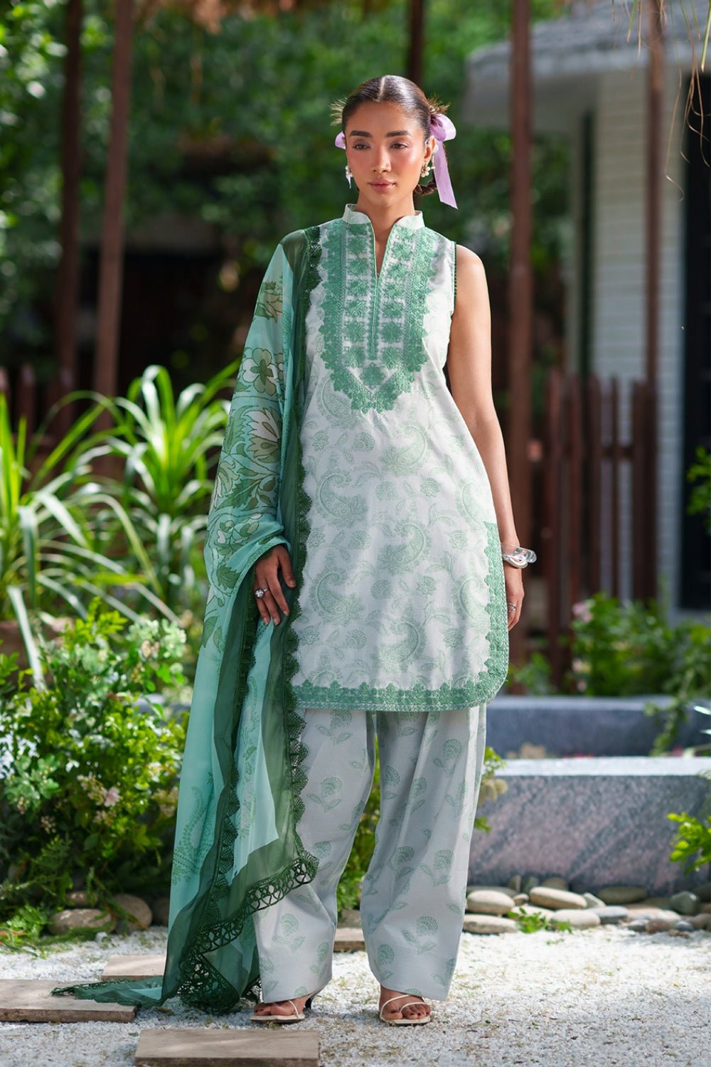 Saira Rizwan | Laanem SS/26 | ZAREEN-B-SRL26-06-Brand:Saira Rizwan-Type:Lawn - House of Maryam- Buy in UK, USA