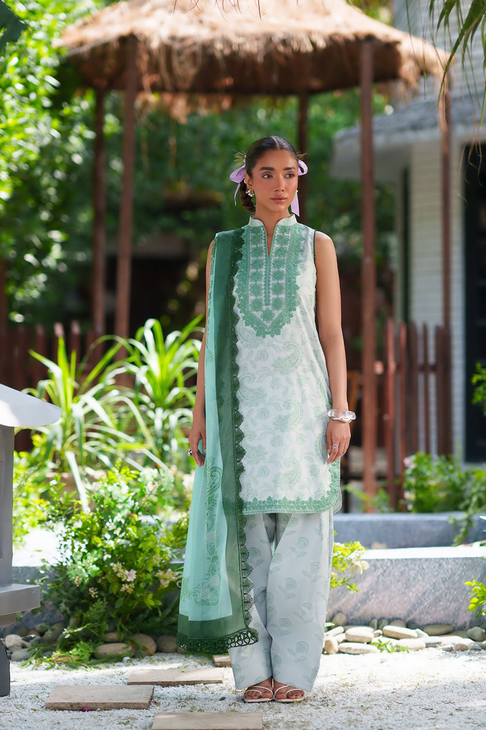 Saira Rizwan | Laanem SS/26 | ZAREEN-B-SRL26-06-Brand:Saira Rizwan-Type:Lawn - House of Maryam- Buy in UK, USA