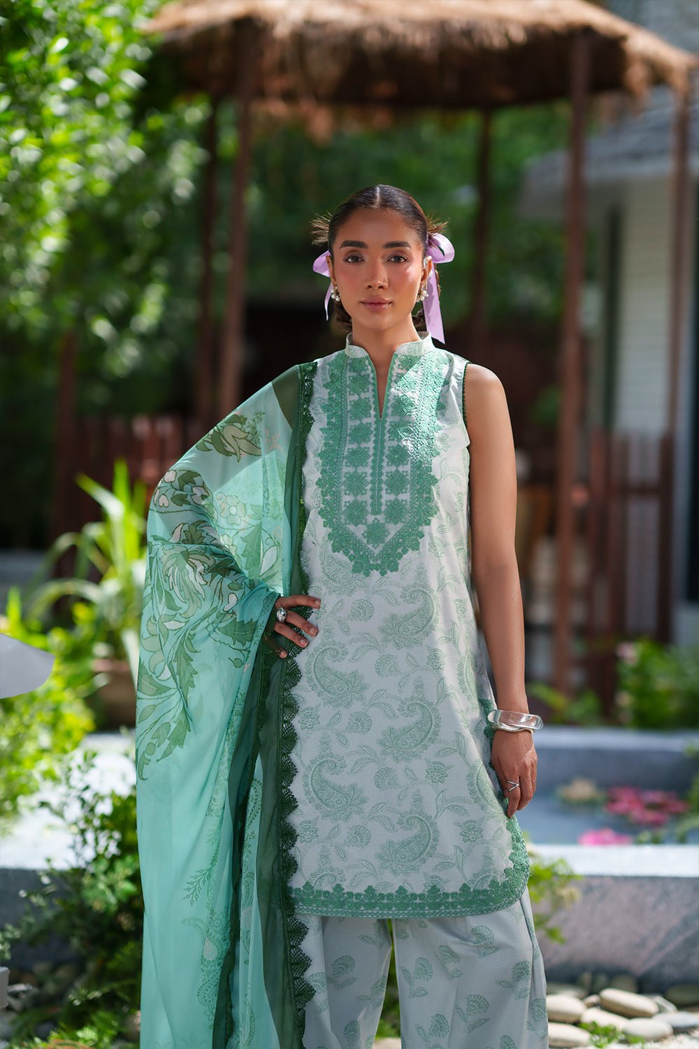 Saira Rizwan | Laanem SS/26 | ZAREEN-B-SRL26-06-Brand:Saira Rizwan-Type:Lawn - House of Maryam- Buy in UK, USA