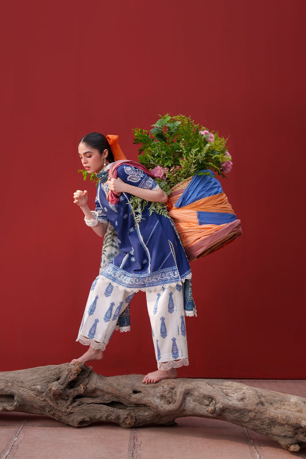 Saira Rizwan | Laanem SS/26 | ZOYA-A-SRL26-04-Brand:Saira Rizwan-Type:Lawn - House of Maryam- Buy in UK, USA