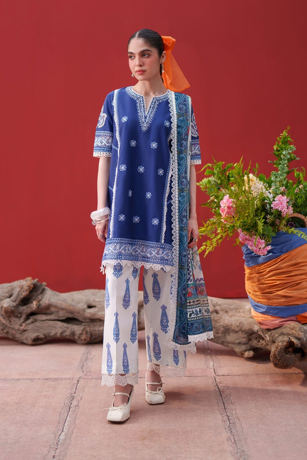 Saira Rizwan | Laanem SS/26 | ZOYA-A-SRL26-04-Brand:Saira Rizwan-Type:Lawn - House of Maryam- Buy in UK, USA