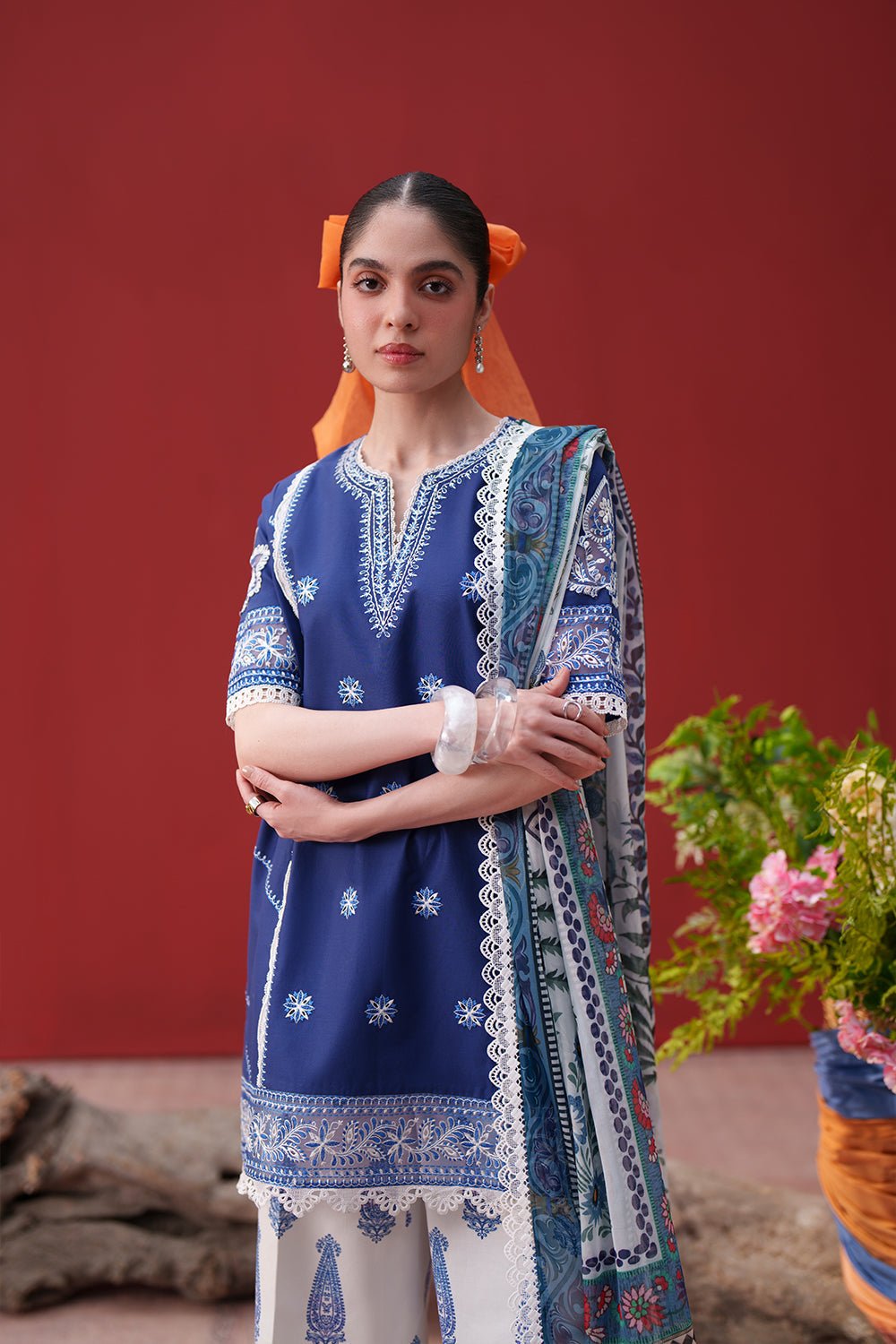 Saira Rizwan | Laanem SS/26 | ZOYA-A-SRL26-04-Brand:Saira Rizwan-Type:Lawn - House of Maryam- Buy in UK, USA