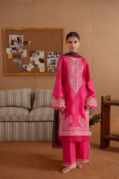 Saira Rizwan | Laanem Summer Lawn 25 | ELARA-A-SRL25-01-Brand:Saira Rizwan-Type:Ladies Clothes-Hot Pink-Lawn-House of Maryam- Buy in UK, USA