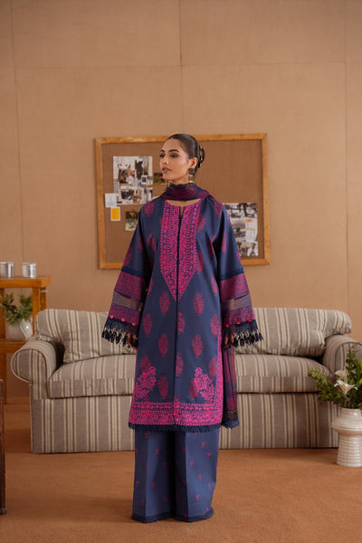 Saira Rizwan | Laanem Summer Lawn 25 | ELARA-B-SRL25-01-Brand:Saira Rizwan-Type:Ladies Clothes-Navy-Lawn-House of Maryam- Buy in UK, USA
