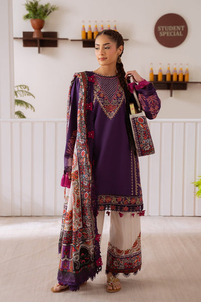 Saira Rizwan | Laanem Summer Lawn 25 | ELIF-B-SRL25-05-Brand:Saira Rizwan-Type:Ladies Clothes-Dark Purple-Lawn-House of Maryam- Buy in UK, USA