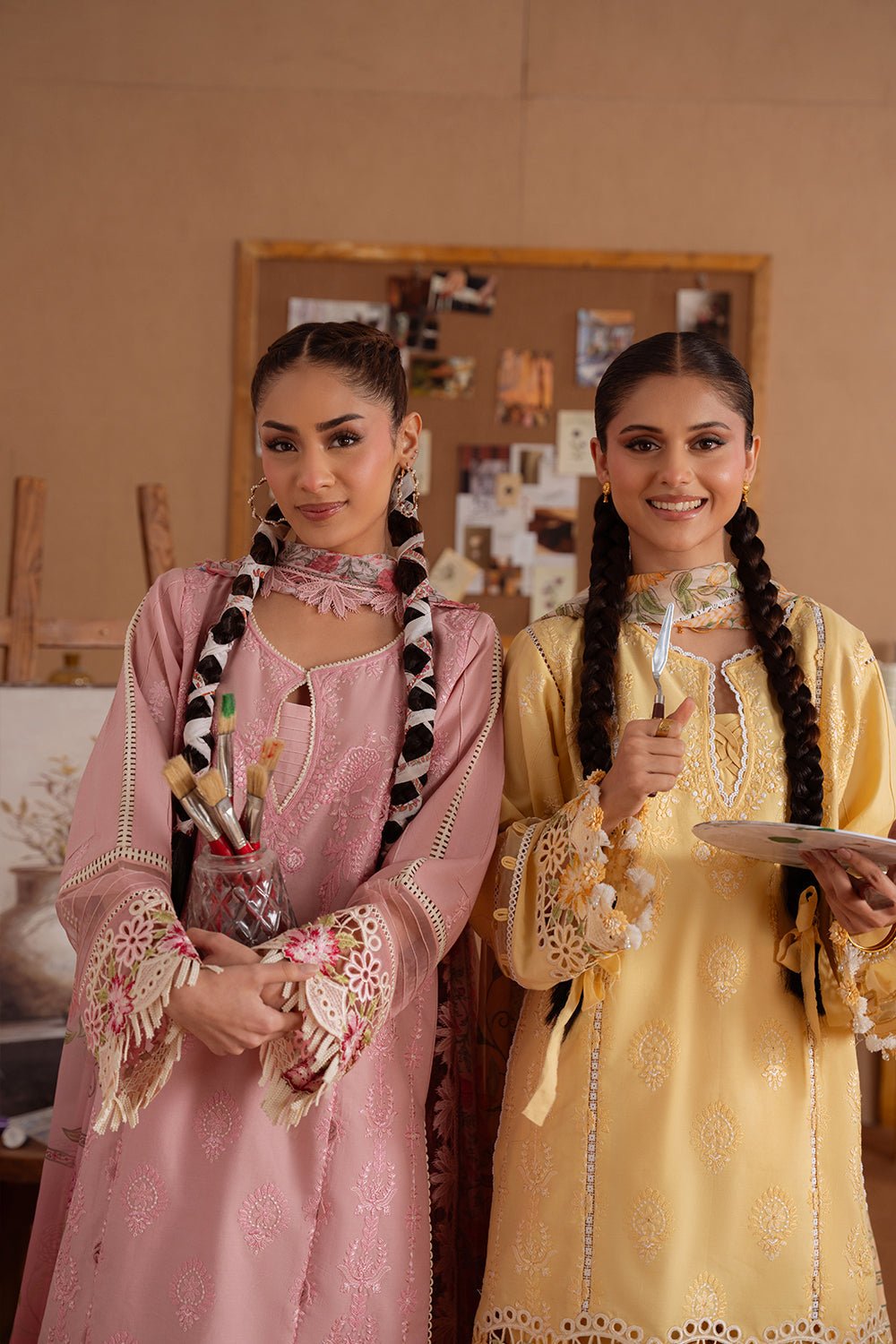 Saira Rizwan | Laanem Summer Lawn 25 | LEYLA-A-SRL25-04-Brand:Saira Rizwan-Type:Ladies Clothes-Maize Yellow-Lawn-House of Maryam- Buy in UK, USA