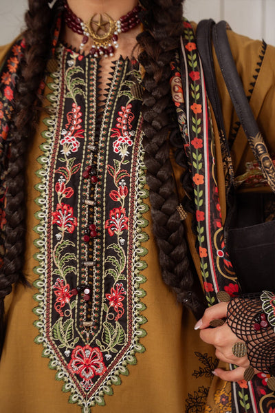 Saira Rizwan | Laanem Summer Lawn 25 | NAZLI-A-SRL25-06-Brand:Saira Rizwan-Type:Ladies Clothes-Coffee-Lawn-House of Maryam- Buy in UK, USA