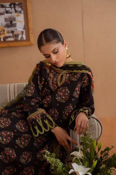 Saira Rizwan | Laanem Summer Lawn 25 | NERIDA-B-SRL25-02-Brand:Saira Rizwan-Type:Ladies Clothes-Black-Lawn-House of Maryam- Buy in UK, USA