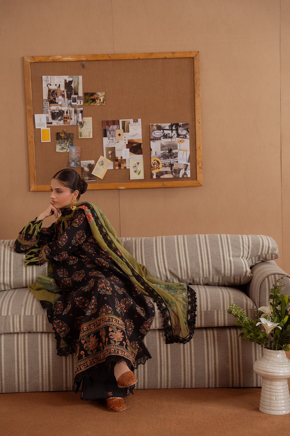 Saira Rizwan | Laanem Summer Lawn 25 | NERIDA-B-SRL25-02-Brand:Saira Rizwan-Type:Ladies Clothes-Black-Lawn-House of Maryam- Buy in UK, USA