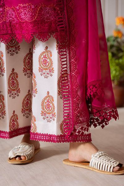 Saira Rizwan | Laanem Summer Lawn 25 | ZAFIRA-B-SRL25-03-Brand:Saira Rizwan-Type:Ladies Clothes-Coral Pink-Lawn-House of Maryam- Buy in UK, USA
