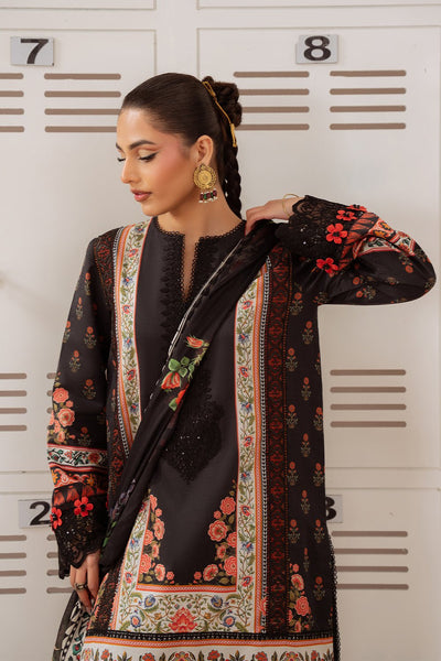 Saira Rizwan | Laanem Summer Lawn 25 | ZUMRA-A-SRL25-07-Brand:Saira Rizwan-Type:Ladies Clothes-Black-Lawn-House of Maryam- Buy in UK, USA