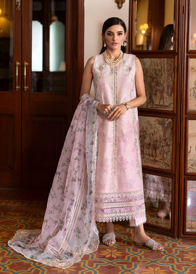 Saira Shakira | Bloom Lawn 25 | CHLOE 3-A-Brand:Saira Shakira-Type:Ladies Clothes-Pink-Lawn-House of Maryam- Buy in UK, USA