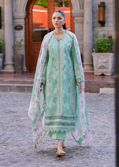Saira Shakira | Bloom Lawn 25 | CHLOE 3-B-Brand:Saira Shakira-Type:Ladies Clothes-Green-Lawn-House of Maryam- Buy in UK, USA
