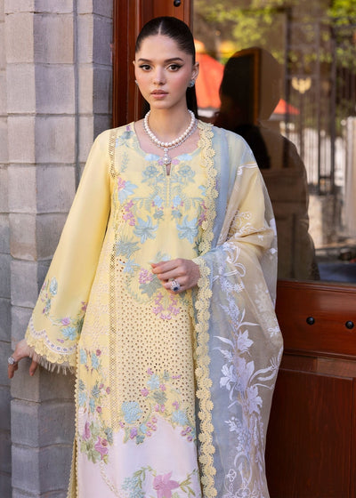 Saira Shakira | Bloom Lawn 25 | LOTUS REVERIE 4-A-Brand:Saira Shakira-Type:Ladies Clothes-Lime Yellow-Lawn-House of Maryam- Buy in UK, USA
