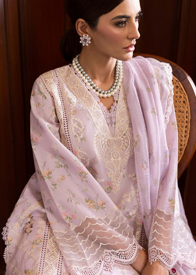 Saira Shakira | Bloom Lawn 25 | SWEET OPEL 8-A-Brand:Saira Shakira-Type:Ladies Clothes-Lilac-Lawn-House of Maryam- Buy in UK, USA