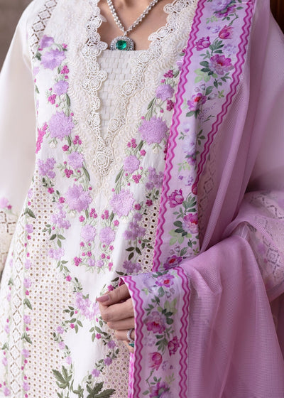 Saira Shakira | Bloom Lawn 25 | ZERENE 1-A-Brand:Saira Shakira-Type:Ladies Clothes-Off White-Lawn-House of Maryam- Buy in UK, USA
