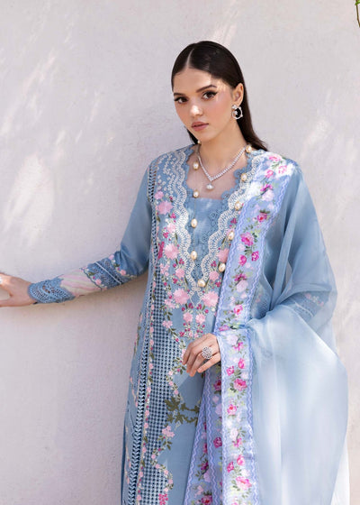 Saira Shakira | Bloom Lawn 25 | ZERENE 1-B-Brand:Saira Shakira-Type:Ladies Clothes-Periwinkle-Lawn-House of Maryam- Buy in UK, USA