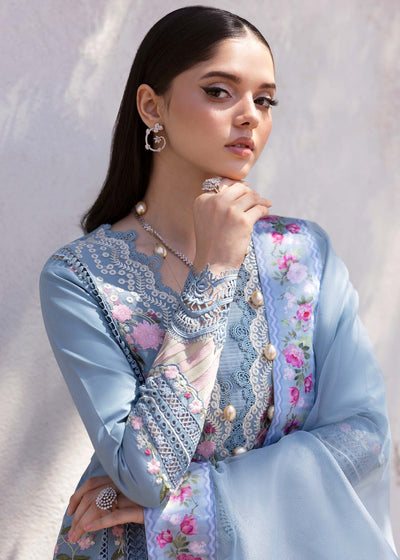 Saira Shakira | Bloom Lawn 25 | ZERENE 1-B-Brand:Saira Shakira-Type:Ladies Clothes-Periwinkle-Lawn-House of Maryam- Buy in UK, USA