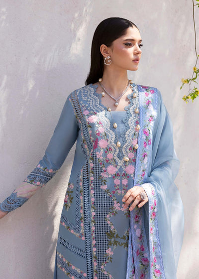 Saira Shakira | Bloom Lawn 25 | ZERENE 1-B-Brand:Saira Shakira-Type:Ladies Clothes-Periwinkle-Lawn-House of Maryam- Buy in UK, USA