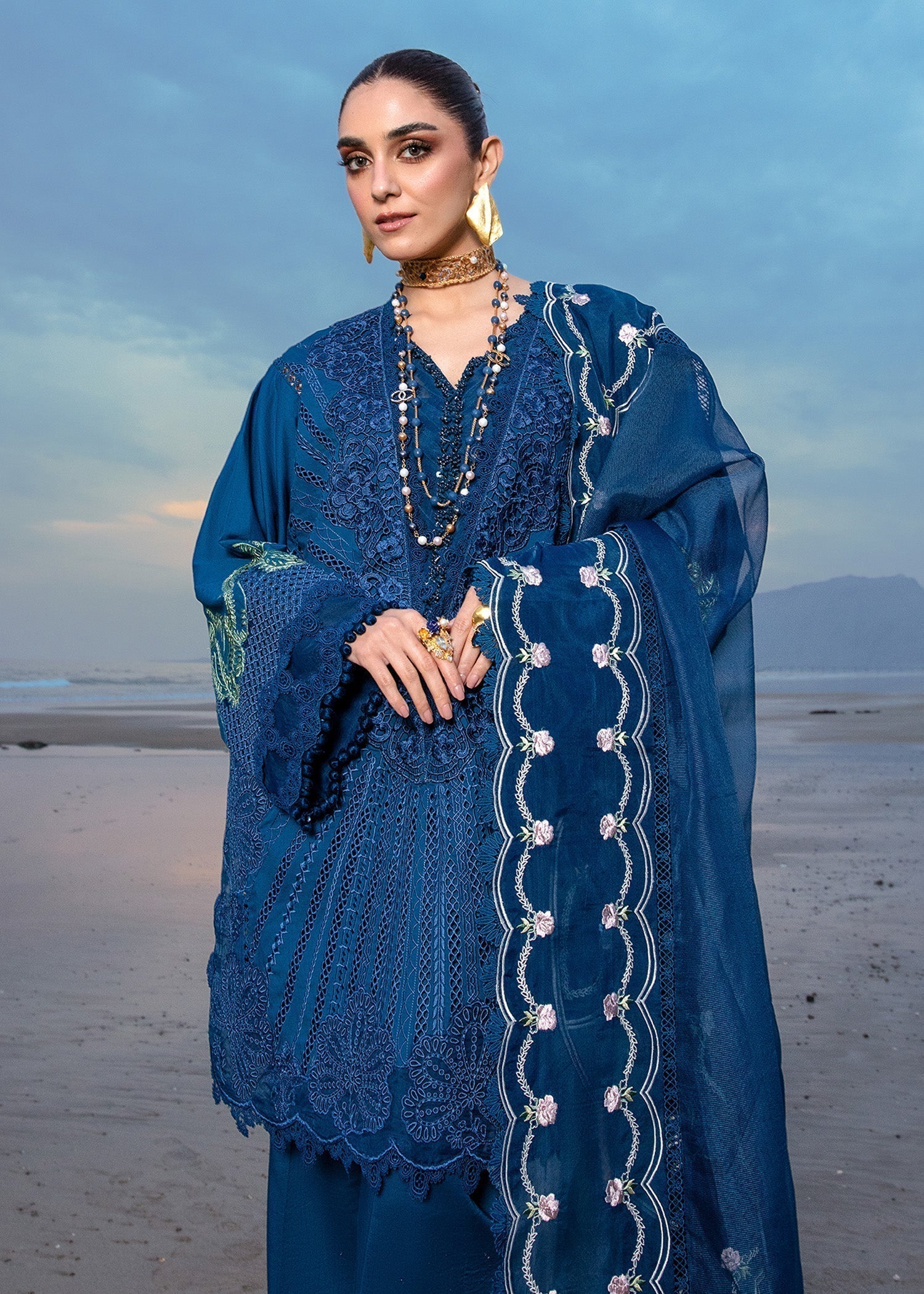 Crimson | Lawn 24 | Ulysses - Midnight by Designer Crimson - House of Maryam - Pakistani Designer Ethnic Wear in {{ shop.shopifyCountryName }}