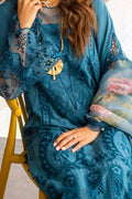 Saira Rizwan | Luxury Lawn 24 | SAPPHIRE - SRLL24-07 by Designer Saira Rizwan - House of Maryam - Pakistani Designer Ethnic Wear in {{ shop.shopifyCountryName }}