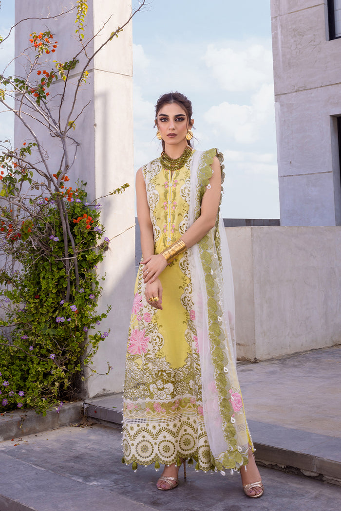 Saira Rizwan | Luxury Lawn 24 | TIFFANY - SRLL24-03 -  Saira Rizwan Luxury -  House of Maryam