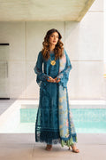 Saira Rizwan | Luxury Lawn 24 | SAPPHIRE - SRLL24-07 by Designer Saira Rizwan - House of Maryam - Pakistani Designer Ethnic Wear in {{ shop.shopifyCountryName }}