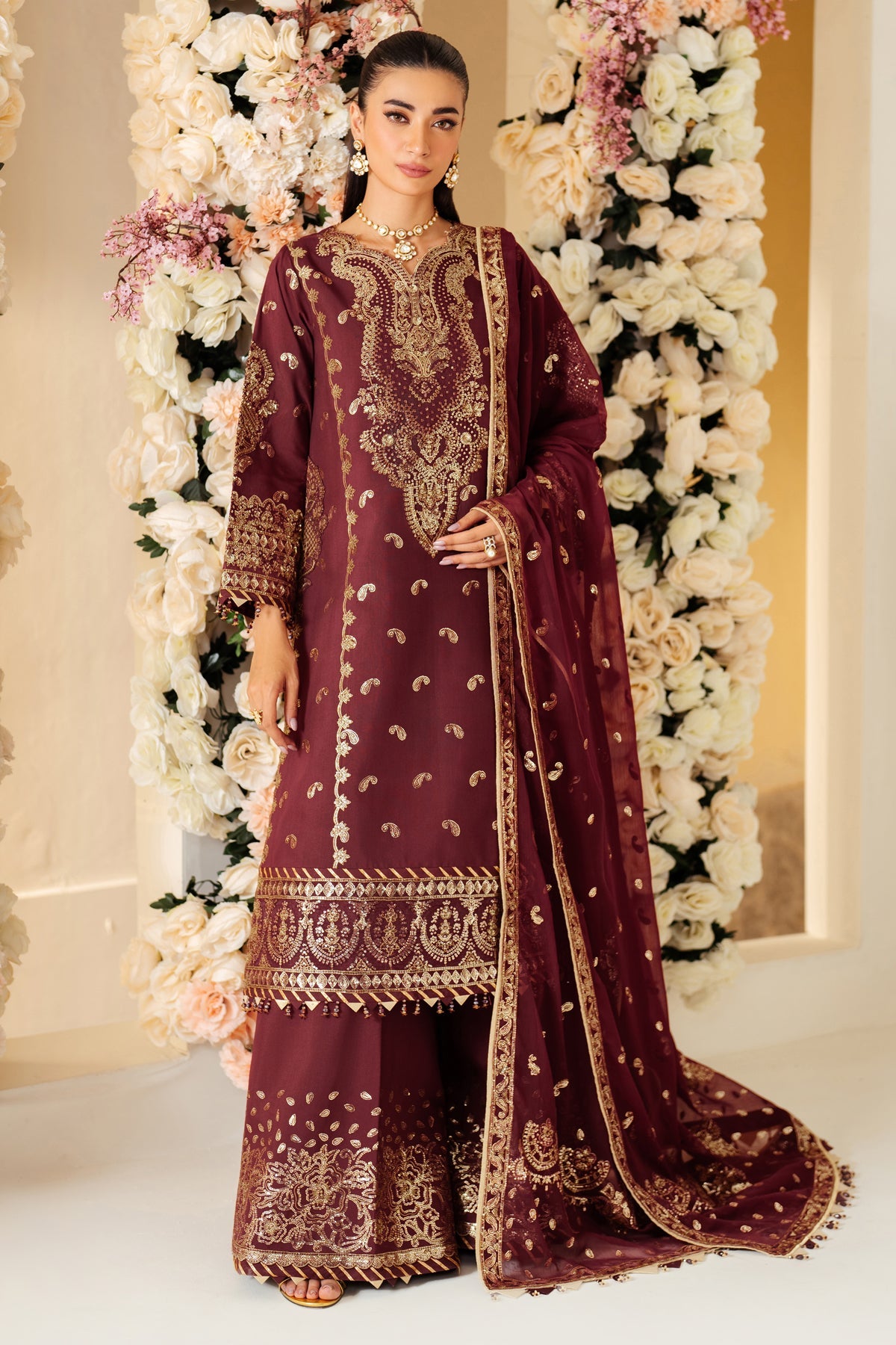 Alizeh | Luxury Raw Silk | AF-RS-01-SALSA -  Alizeh Ladies Clothes - Original Designer Dress - House of Maryam
