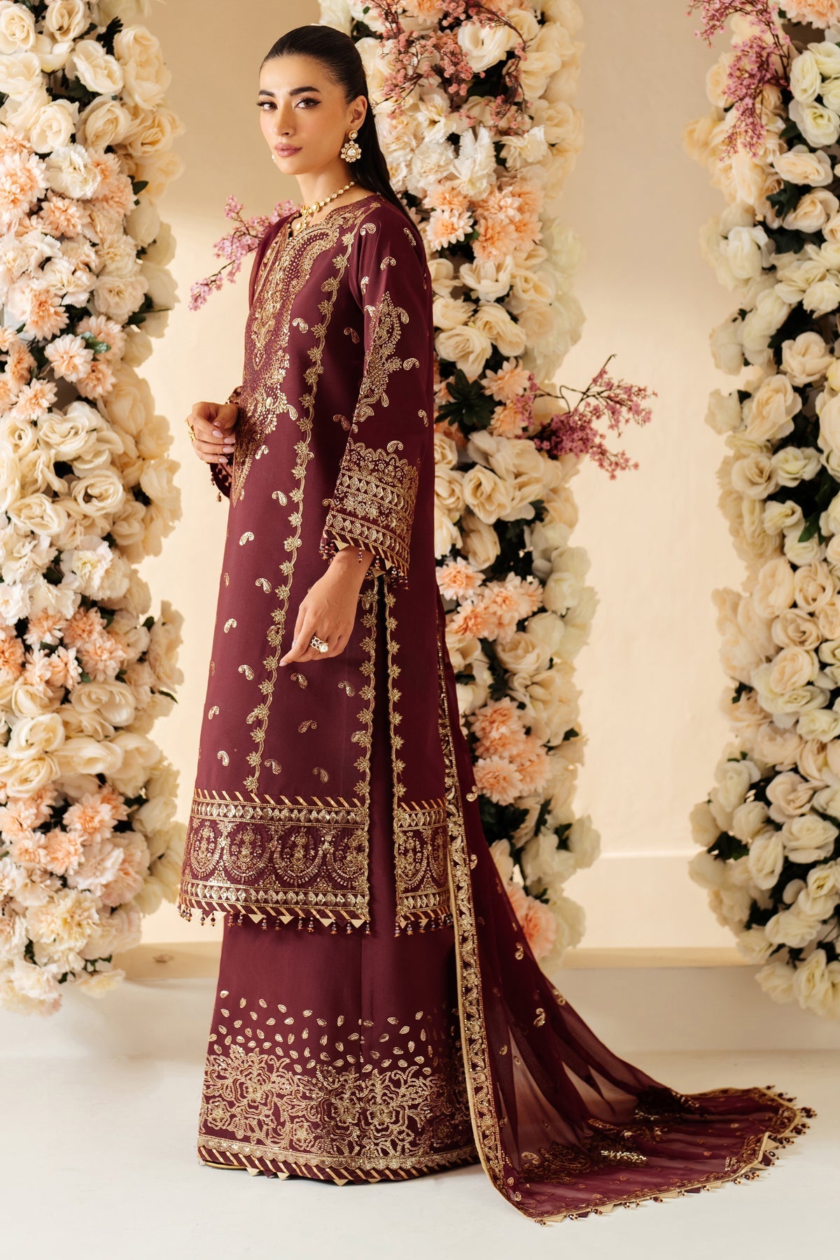 Alizeh | Luxury Raw Silk | AF-RS-01-SALSA -  Alizeh Ladies Clothes - Original Designer Dress - House of Maryam