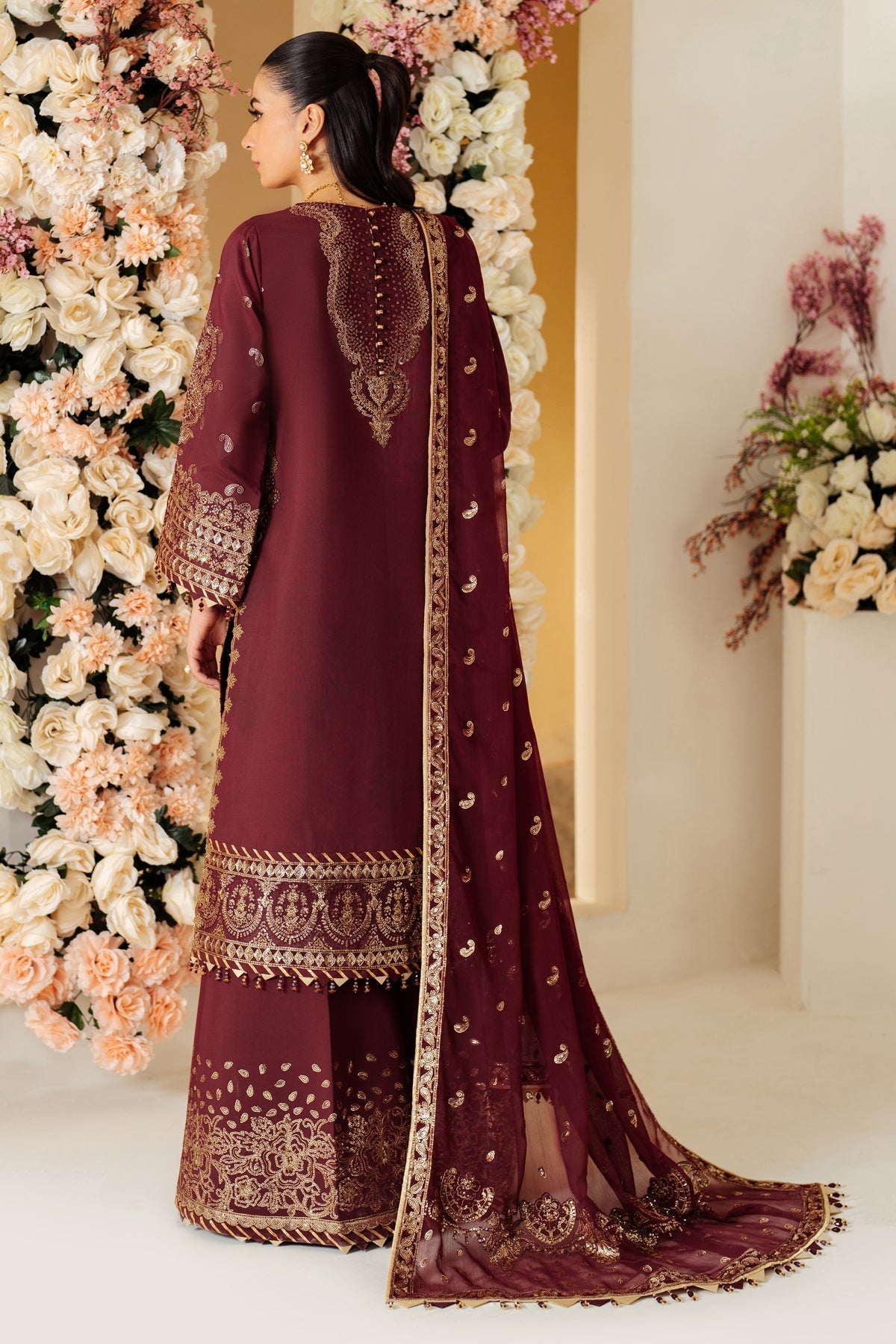 Alizeh | Luxury Raw Silk | AF-RS-01-SALSA -  Alizeh Ladies Clothes - Original Designer Dress - House of Maryam