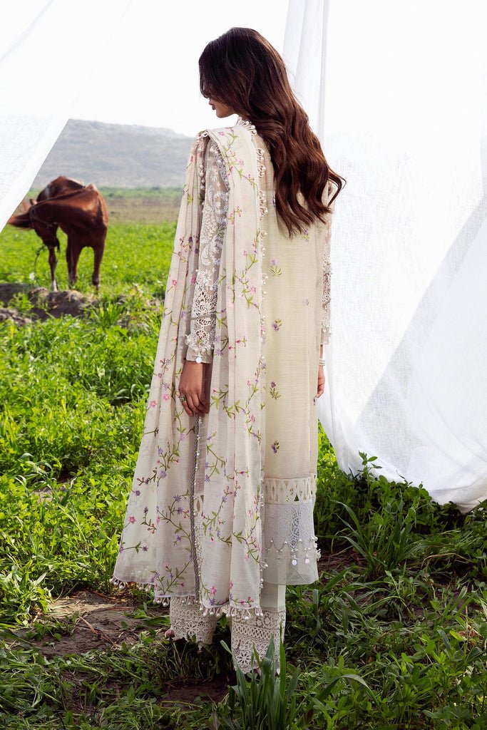 Sana Safinaz | Luxury Lawn 26 | S-05-Brand:Mushq-Type:Luxury-soft gray-Net-House of Maryam- Buy in UK, USA