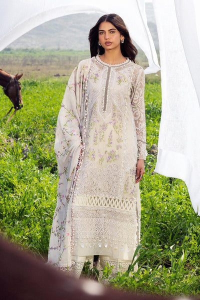 Sana Safinaz | Luxury Lawn 26 | S-05-Brand:Mushq-Type:Luxury-soft gray-Net-House of Maryam- Buy in UK, USA