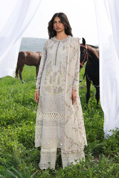 Sana Safinaz | Luxury Lawn 26 | S-05-Brand:Mushq-Type:Luxury-soft gray-Net-House of Maryam- Buy in UK, USA