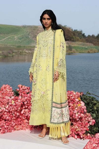 Sana Safinaz | Luxury Lawn 26 | S-07-Brand:Sana Safinaz-Type:Ladies Clothes-Pastel Yellow-Lawn-House of Maryam- Buy in UK, USA