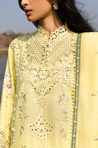 Sana Safinaz | Luxury Lawn 26 | S-07-Brand:Sana Safinaz-Type:Ladies Clothes-Pastel Yellow-Lawn-House of Maryam- Buy in UK, USA