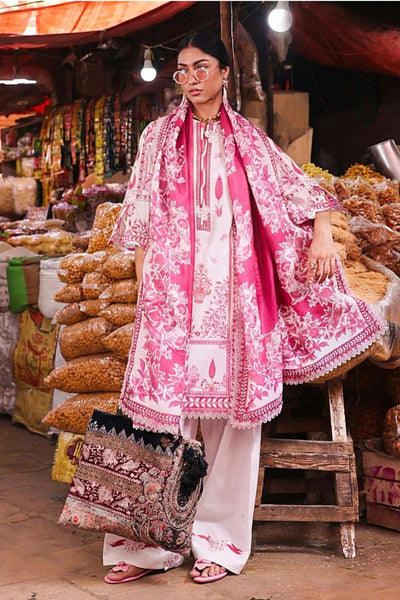 Sana Safinaz | Mahay Summer | H262-004B-3CS-Brand:Sana Safinaz-Type:Ladies Clothes-Off White-Lawn-House of Maryam- Buy in UK, USA