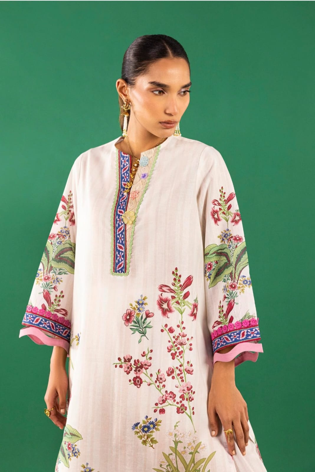 Sana Safinaz | Mahay Summer |H262-008A-2AC-Brand:Sana Safinaz-Type:Ladies Clothes-Off White-Lawn-House of Maryam- Buy in UK, USA