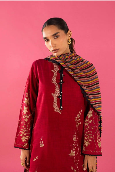 Sana Safinaz | Mahay Summer |H262-009B-3CI-Brand:Sana Safinaz-Type:Ladies Clothes-Haute Red-Lawn-House of Maryam- Buy in UK, USA