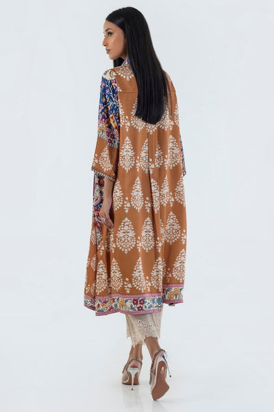 Sana Safinaz | Silk Tunics | FW24STP801-Brand:Sana Safinaz-Type:Ladies Clothes-Multicolor-Poly Satin-House of Maryam- Buy in UK, USA