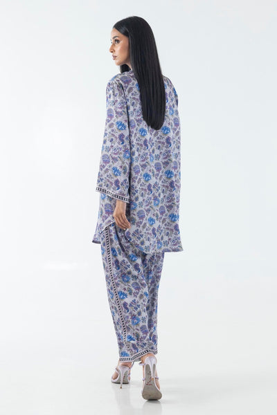 Sana Safinaz | Silk Tunics | FW24STP808P2T-Brand:Sana Safinaz-Type:Ladies Clothes-Multicolor-Poly Satin-House of Maryam- Buy in UK, USA