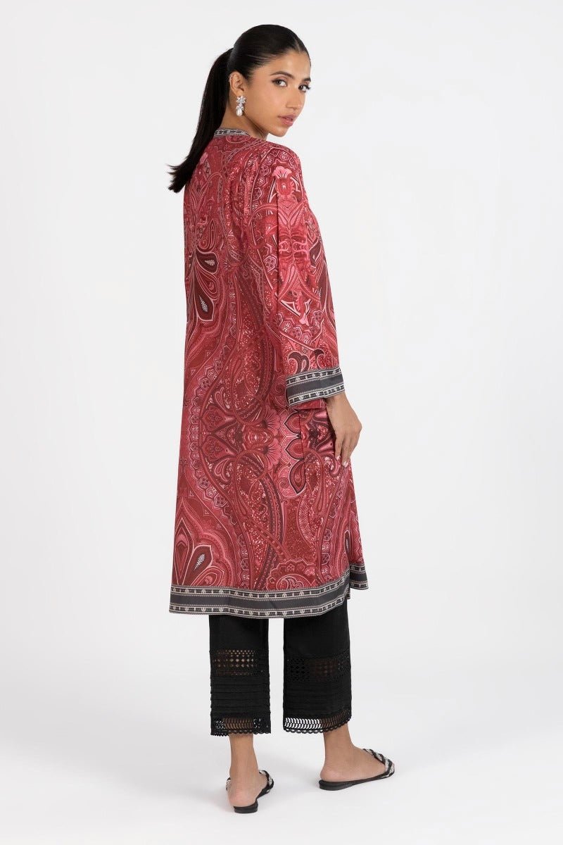 Sana Safinaz | Silk Tunics | SS23STP553-Brand:Sana Safinaz-Type:Ladies Clothes-Multicolor-Poly Crepe-House of Maryam- Buy in UK, USA