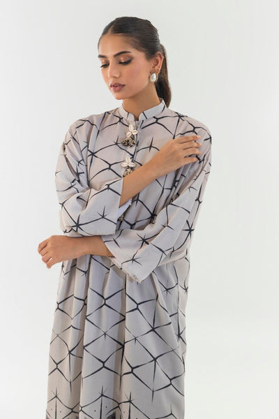 Sana Safinaz | Silk Tunics | SS24STP145-Brand:Sana Safinaz-Type:Ladies Clothes-Multicolor-Crepe-House of Maryam- Buy in UK, USA