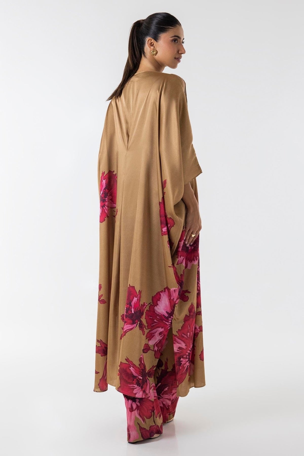 Sana Safinaz | Silk Tunics | SS24STP149P2T-Brand:Sana Safinaz-Type:Ladies Clothes-Multicolor-Poly Satin-House of Maryam- Buy in UK, USA