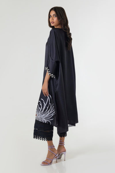 Sana Safinaz | Silk Tunics | SS24STP159-Brand:Sana Safinaz-Type:Ladies Clothes-Multicolor-Poly Satin-House of Maryam- Buy in UK, USA
