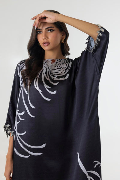 Sana Safinaz | Silk Tunics | SS24STP159-Brand:Sana Safinaz-Type:Ladies Clothes-Multicolor-Poly Satin-House of Maryam- Buy in UK, USA