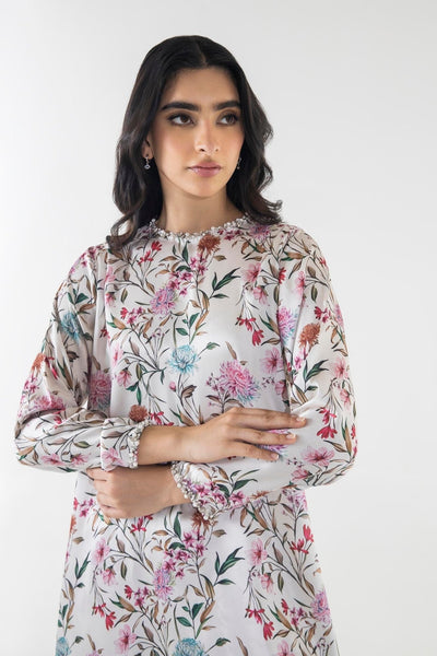 Sana Safinaz | Silk Tunics | SS24STP162P2T-Brand:Sana Safinaz-Type:Ladies Clothes-Multicolor-Poly Satin-House of Maryam- Buy in UK, USA